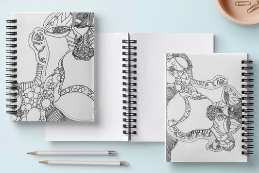 Doodle Notebook - MONKEY MIND HARD COVER